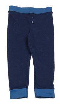 Tmavomodré spodní kalhoty s knoflíky Lupilu