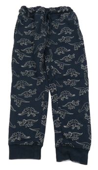 Tmavomodré tepláky s dinosaury Primark