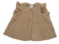 Béžová pletená propínací vesta Next