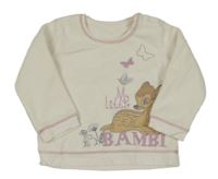 Smetanová fleecová mikina s Bambim George