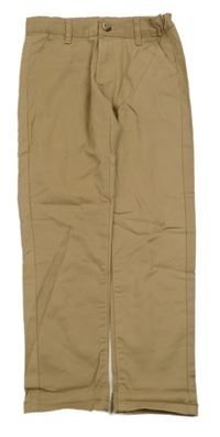 Hnědé plátěné kalhoty Dunnes