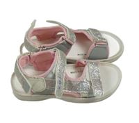 Bílo-stříbrné páskové sandály Miss sixty vel.32