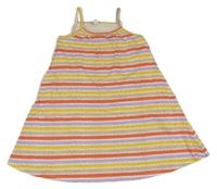 Bílo-barevné puntíkaté bavlněné šaty Topolino