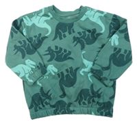 Zelená mikina s dinosaury Primark