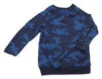 Modro-tmavomodrá army mikina s nápisem George