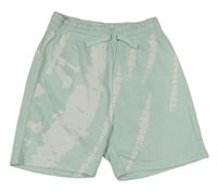 Světlezeleno-bílé teplákové kraťasy H&M