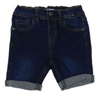 Tmavomodré skinny riflové kraťasy Denim Co.