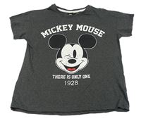 Šedé tričko s Mickeym Disney 