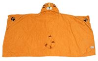 Oranžová froté osuška s kapucí - tygr George 