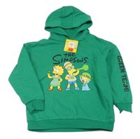 Nové - zelená mikina The Simpsons s kapucí Primark