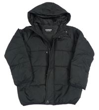 Černá šusťáková prošívaná zimní bunda s kapucí McKenzie