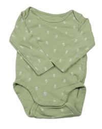 Khaki body s kytičkami H&M