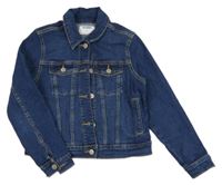 Tmavomodrá crop riflová bunda Old Navy