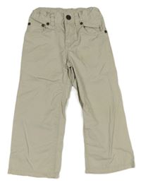 Béžové plátěné kalhoty GAP