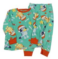 Zeleno-červené pyžamo s Bluey George 