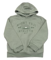 Šedá mikina s nápisem a kapucí Primark