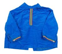 Safírová manšestrová košile s proužky 