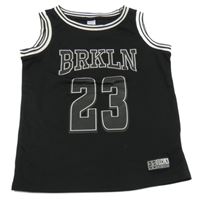 Černý basketbalový dres s číslem DopoDopo 