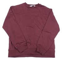 Vínová mikina H&M