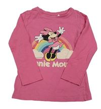 Růžové triko s Minnie Disney