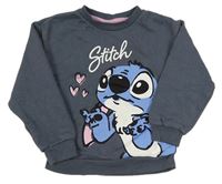 Tmavošedá mikina se Stitchem PRIMARK