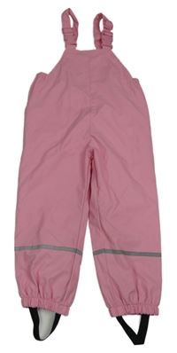 Růžové nepromokavé laclové podšité kalhoty Kiki&Koko