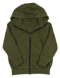 Khaki propínací mikina s kapucí F&F