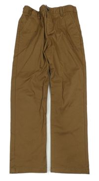 Bronzové chino plátěné kalhoty Matalan