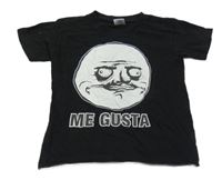 Černé tričko s potiskem B&C