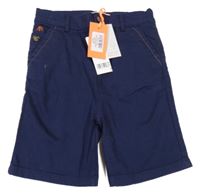 Nové - tmavomodré chino riflové kraťasy ANGER&ROCKET