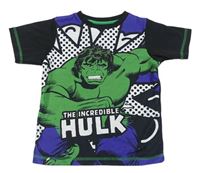 Černo-zelené tričko s Hulkem Marvel