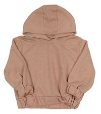 Starorůžová žebrovaná mikina s kapucí Primark