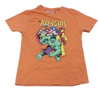 Oranžové tričko s Avengers Primark
