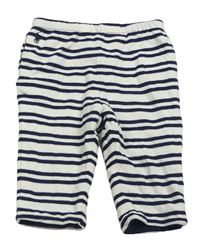 Bílo-tmavomodré pruhované podšité tepláky Ralph Lauren