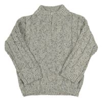 Světlešedý melírovaný svetr Primark