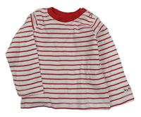 Bílo-červené pruhované triko Kanz