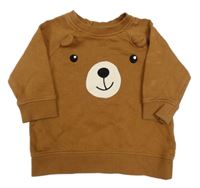 Hnědá mikina s medvědem H&M