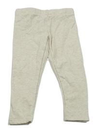 Béžové melírované teplé legíny Lily & Dan