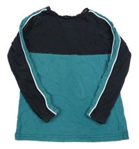 Černo-tmavozelené triko George