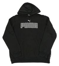 Černá mikina s logem a kapucí Puma