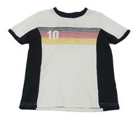 Bílo-černé sportovní tričko s číslem Topolino