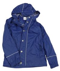 Tmavomodrá nepromokavá jarní bunda s kapucí Lily & Dan