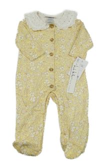 Nové - žlutý květovaný overal 