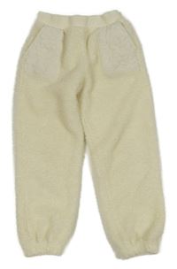 Smetanové huňaté tepláky s kapsami Primark