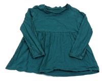 Tmavozelené bavlněné šaty Matalan