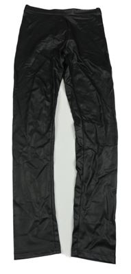 Černé lesklé legíny Zara