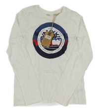 Nové - bílé triko s logem Timberland