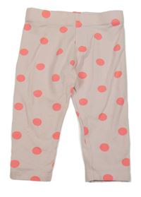 Světlerůžové puntíkaté legíny M&S