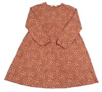 Starorůžové vzorované květované šaty H&M