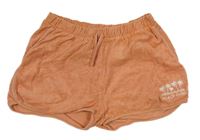 Meruňkové froté kraťasy s nápisem a palmami Primark